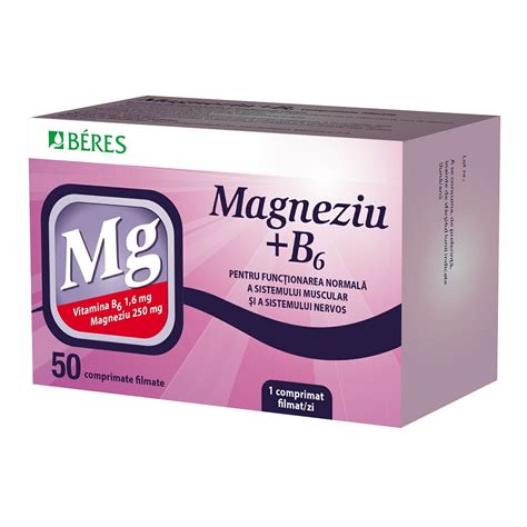 Magneziu B6 50 Comprimate Beres Farmacia Tei