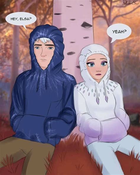 By Thearcticscarf Jelsa Elsa And Jack Frost Rise Of The Guardiansfrozen 2 Jack Frost