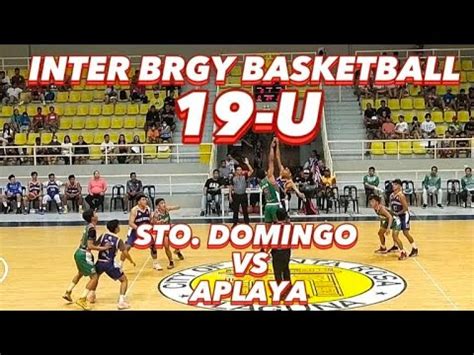 Inter Brgy Basketball City Of Santa Rosa Laguna Aplaya Vs Sto Domingo