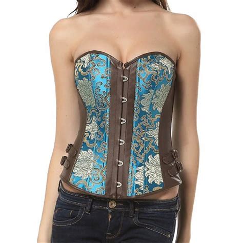 Popular Blue Leather Corset Buy Cheap Blue Leather Corset Lots From China Blue Leather Corset