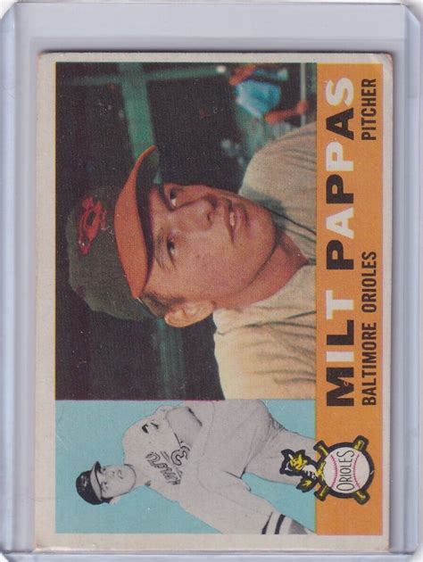 1960 Topps 12 Milt Pappas Baltimore Orioles EBay