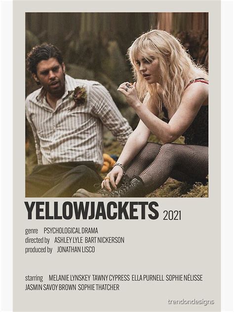 Yellowjackets Tv Series Alternative Minimalist Movie Show Polaroid