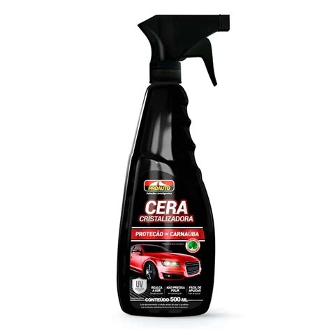 Cera Líquida Cristalizadora Carnaúba 500ml Proauto