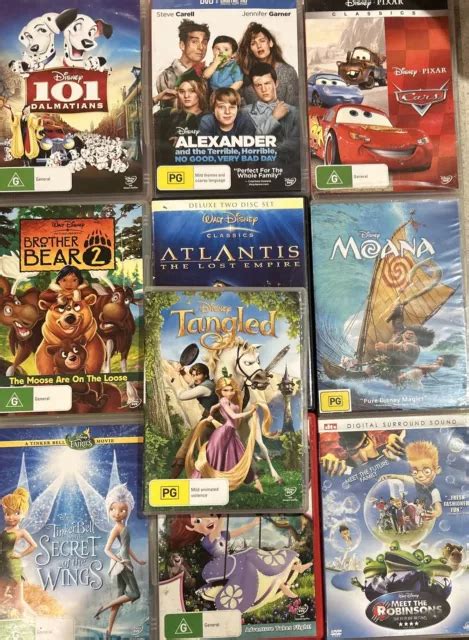 Walt Disney Movies Bundle Bulk Lot Dvds Used Condition