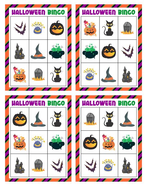 Printable Bingo Cards Halloween