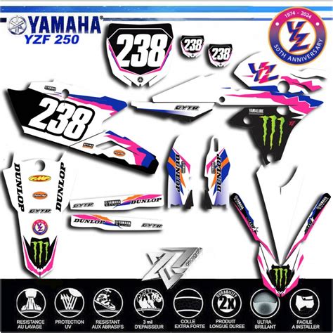 KIT DECO YAMAHA ANNIVERSAIRE 50 Ans YZF250 YZF450 De 2014 2018