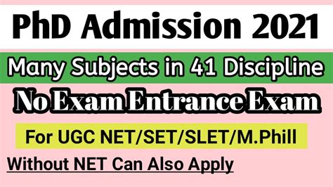 Phd Admission In University 2021 Phd Admission Notification 2021 Makaut Ugc Nta Net Jrf Phd