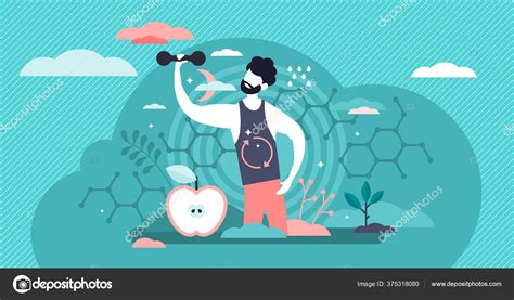 Metabolism Vector Illustration Food To Energy Process Tiny Persons Concept Stock Vector Image