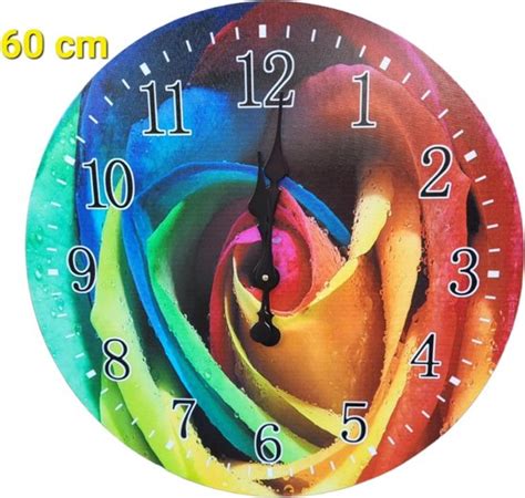 Horloge Murale 60 cm ø MDF Couleur Bloem Design pour Intérieur