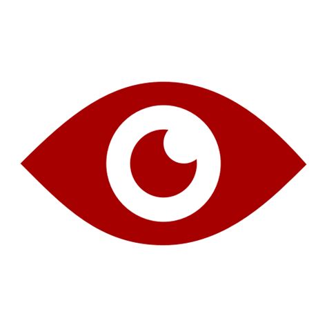 Red eye icon (png symbol)