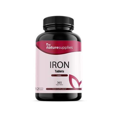 Iron Tablets X Mg Premium Supplements Naturesupplies