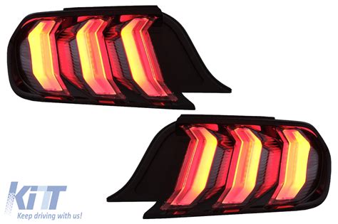 Full LED Taillights Suitable For Ford Mustang VI S550 2015 2019 Smoke