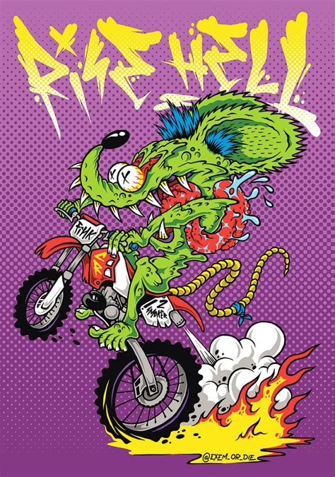 Gnarly Magazine Rat Fink Art Contest Art