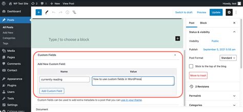 How To Use Custom Fields In Wordpress Webnots