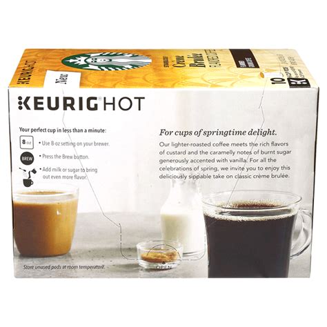 Starbucks Cr Me Brul E Flavored Coffee K Cup Pods Oz Ct K