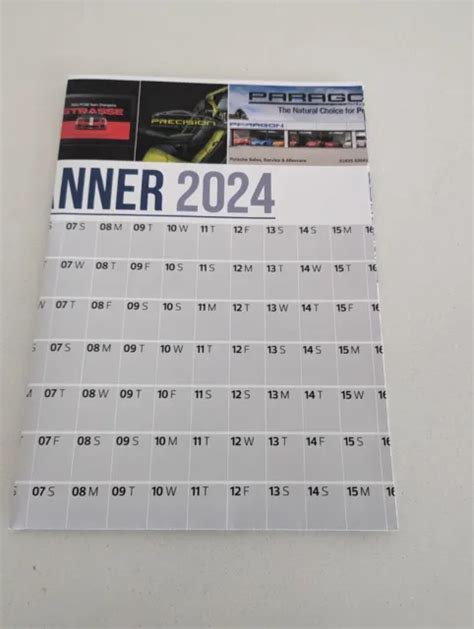 WALL PLANNER Large Wallchart 2024 Calendar Poster From Porsche