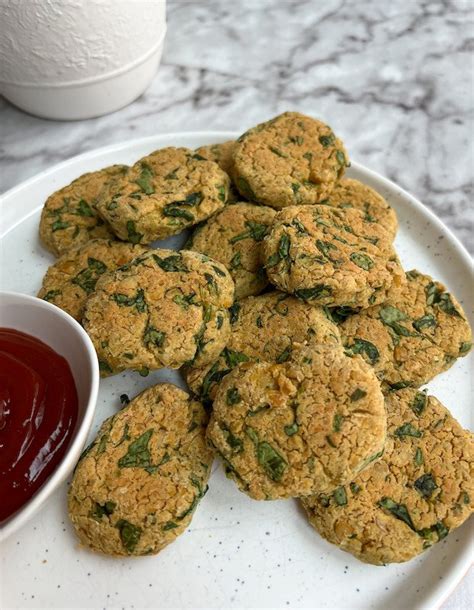 Delicious Plant Based Chickpea And Spinach Nuggets Upbeet And Kaleing It