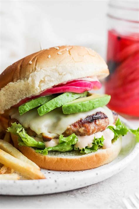 Avocado Turkey Burgers The Wooden Skillet