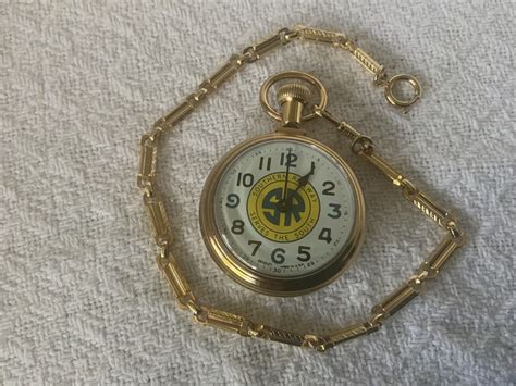 Vintage Great American Railroads Pocket Watch Set By Bradley With