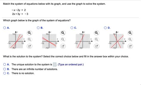 Solved Match The System Of Equations Below With Its Graph Chegg