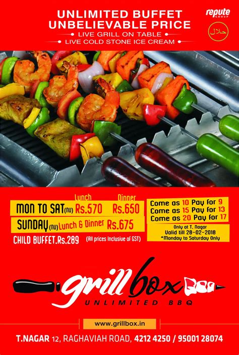 Grill Box Menu, Menu for Grill Box, T. Nagar, Chennai - Zomato