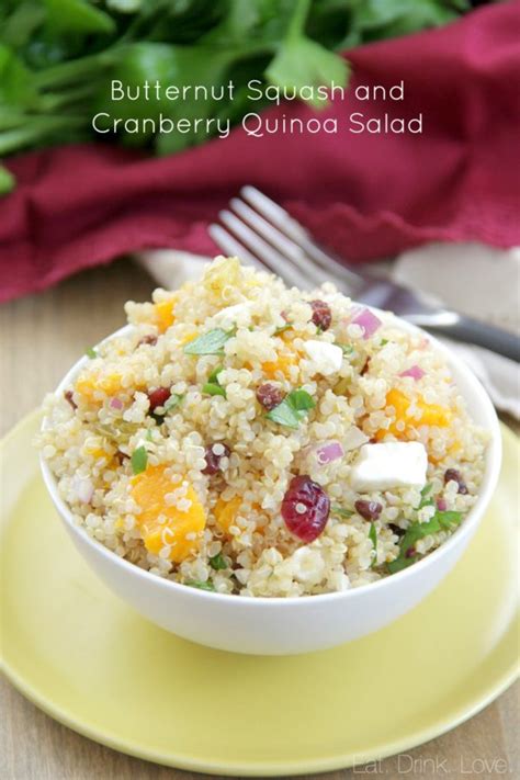 Butternut Squash And Cranberry Quinoa Salad Eat Drink Love