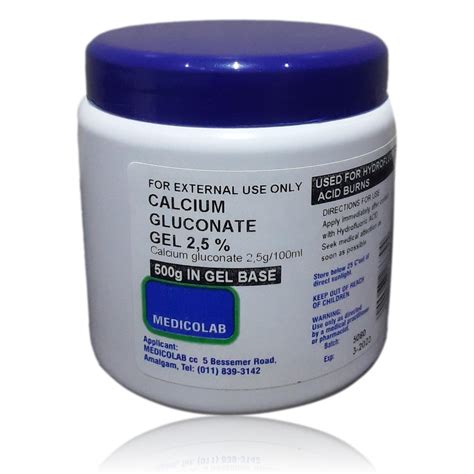 Calcium Gluconate Gel 25 Medicolab