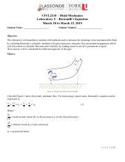 Lab Pdf Civl Fluid Mechanics Laboratory Bernoulli S