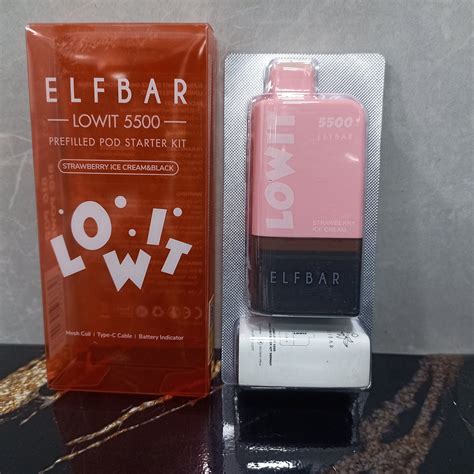 Elf Bar Lowit 5500 Starter Kit Vape India Smoke