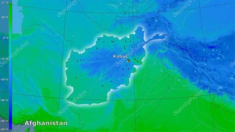 Temperatura M Nima Del Mes M S Fr O Dentro Del Rea De Afganist N En La