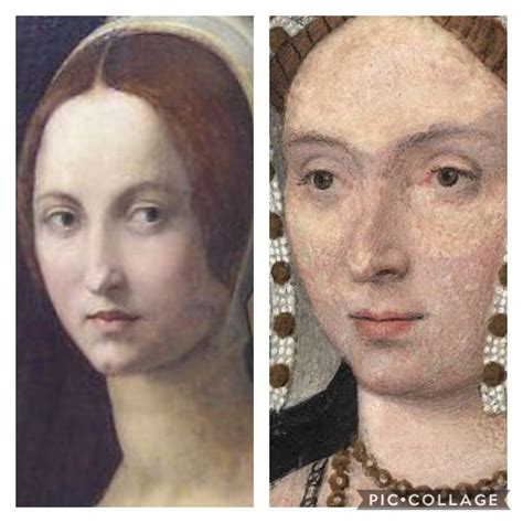 Two Pictures Of Women With Different Facial Expressions And Hair Styles