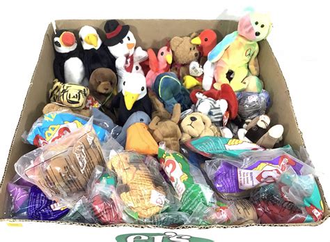 Lot 40 Assorted Beanie Babies Teeny Beanies