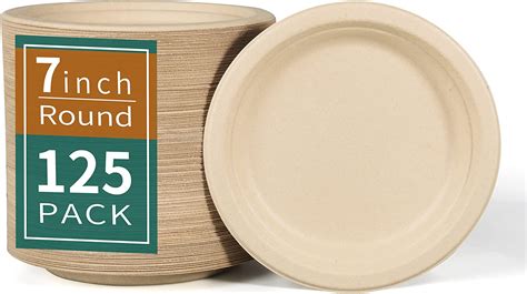 Hooray Mida Inch Compostable Plates Disposable Paper Plates