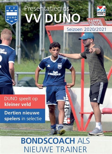 Duno Presentatiegids Seizoen 2020 2021 Voetbalvereniging Duno Doorwerth