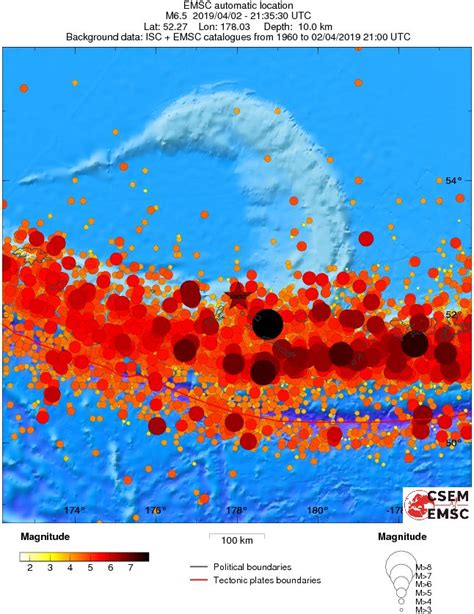 Shallow M6 5 Earthquake Strong Aftershocks Hit Rat Islands Aleutian Islands Alaska The Watchers