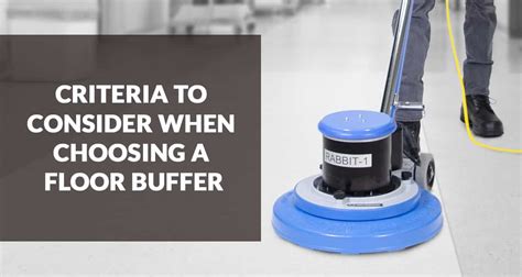 What is a Floor Buffer Machine? Criteria When Choosing a Floor Buffer ...