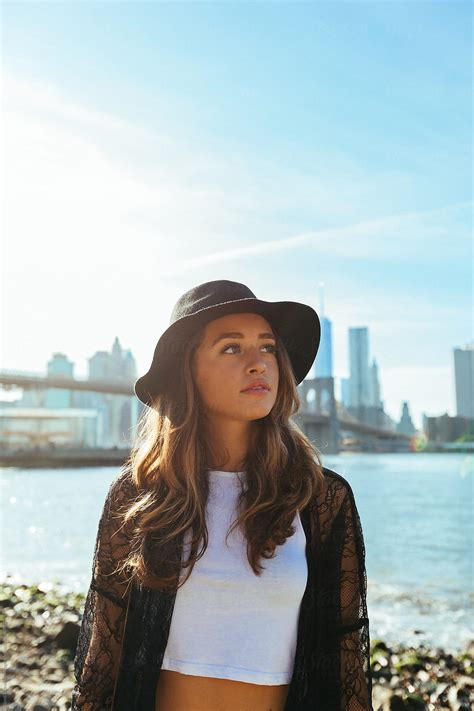 Beautiful Brunette In New York City By Stocksy Contributor Vero Stocksy