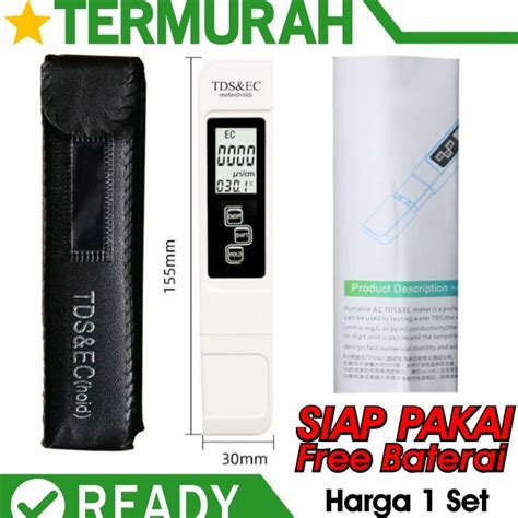 Jual Pjb Tds Ec Meter Alat Pengukur Ukur Hidroponik Kadar Garam Mineral