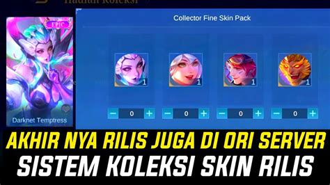 Akhirnya Event Sistem Koleksi Skin Rilis Di Orginal Server Cara