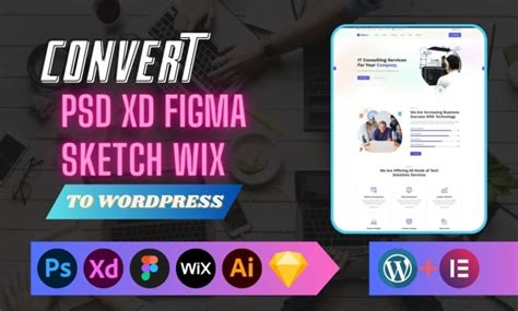 Convert Psd Figma Xd Wix Sketch To Wordpress Website By Momin A Khan