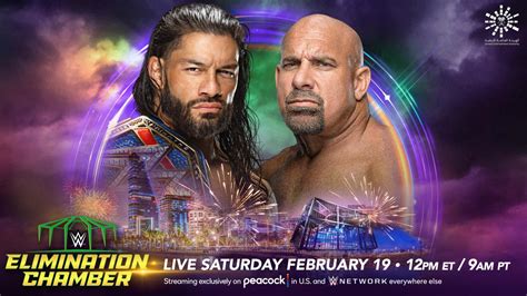 Oficial Roman Reigns Vs Goldberg En Elimination Chamber