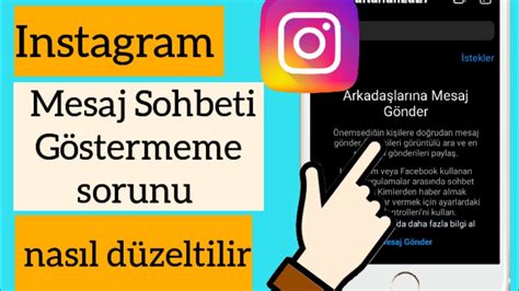 Instagram Mesaj Sohbetinin G Sterilmemesi Nas L D Zeltilir