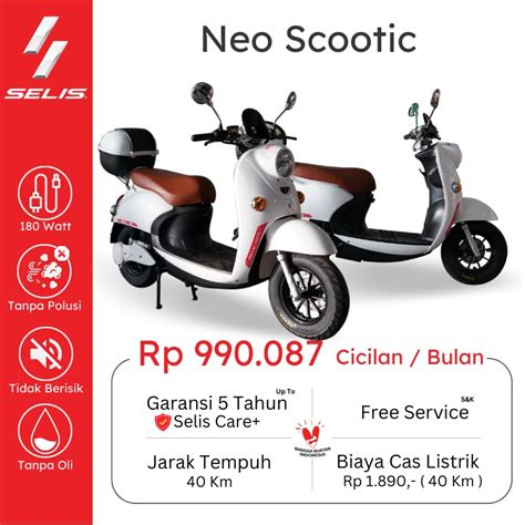 Jual Motor Listrik Selis Neo Scootic Shopee Indonesia