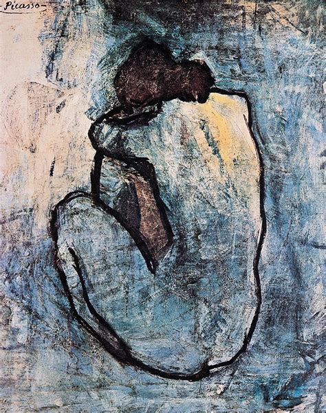 Pablo Picasso Blue Nude Art Picture Artist Print Wall Poster