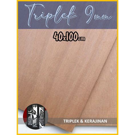 Jual Triplek 9mm 40x100 Cm Kualitas Premium Plywood Multiplek 9 Mm 40 X