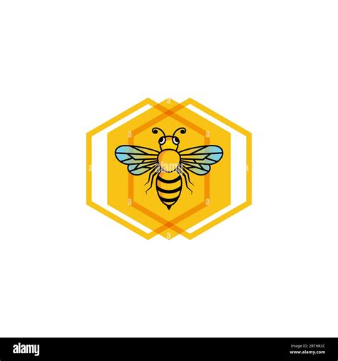 Plantilla De Dise O De Ilustraci N De Icono De Vector De Abeja Imagen