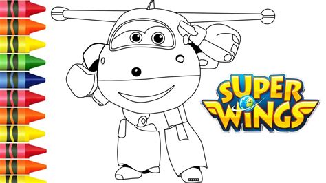 Desenho De Donnie Super Wings Caminhando Para Colorir Tudodesenhos