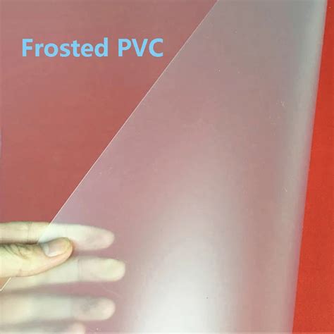 5 Pcs Transparent Plastic Sheet Pvc Frosted Hard Sheet Translucent Film