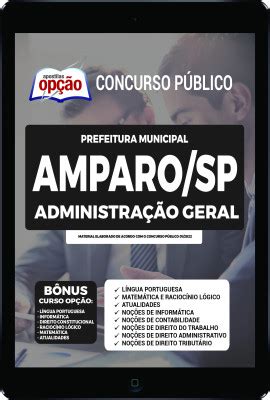 Apostila Prefeitura de Amparo PDF Administração Geral 2022 Download