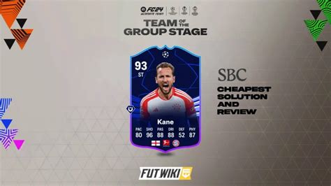 EA Sports FC 24 93 Rated Harry Kane UCL TOTGS SBC Cheapest Solution